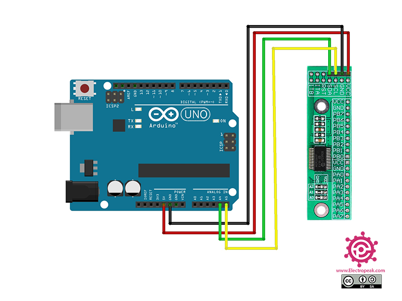 Interfacing MCP23017E/SS I/O Expansion Module with Arduino