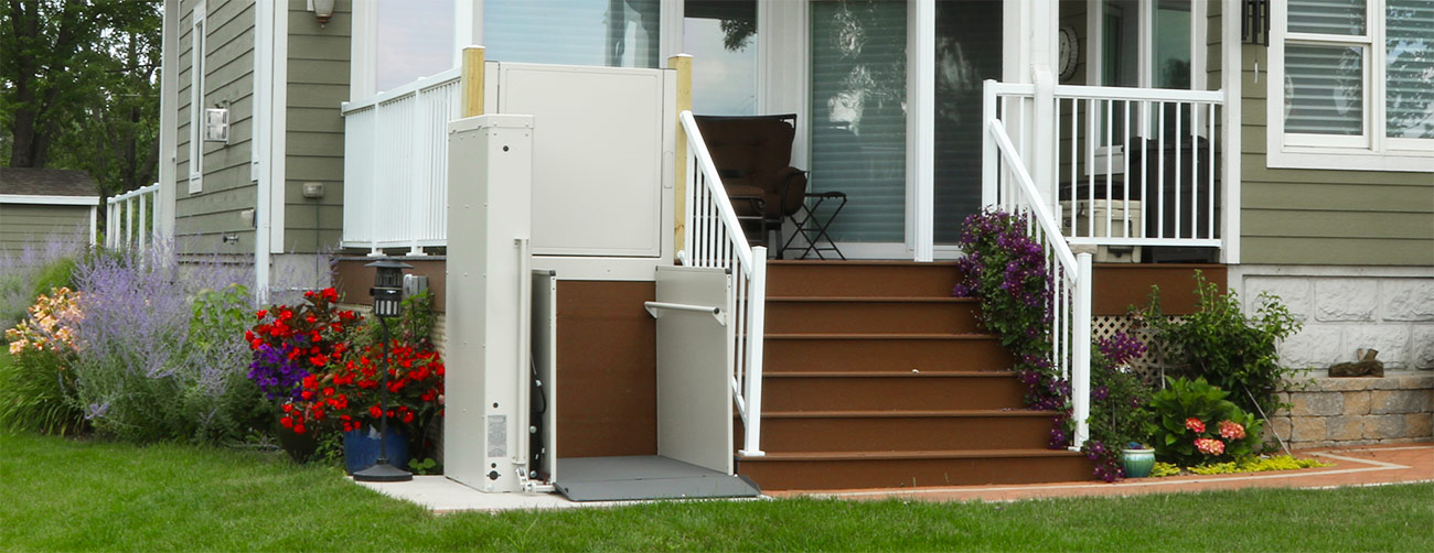 Orange Ca wheelchair elevator vertical platform vpl porchlift