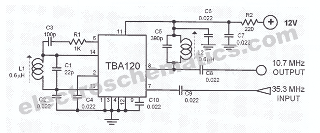 TBA120 HF mixer olarak kullanılması