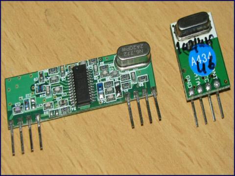 Wireless Transmitter and Receiver using ASK RF Module