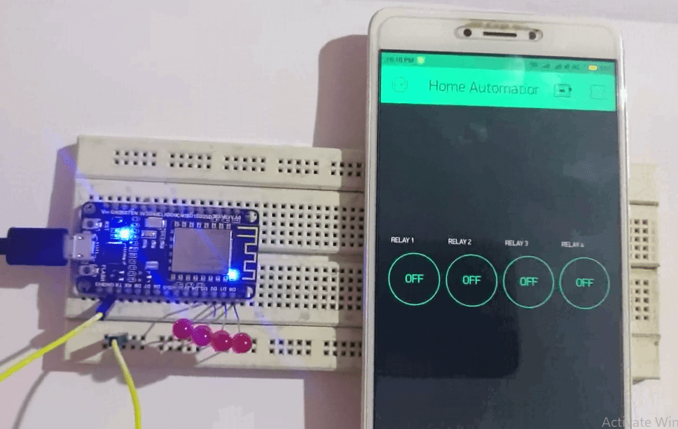 Home Automation using using ESP8266 & Blynk App IoT