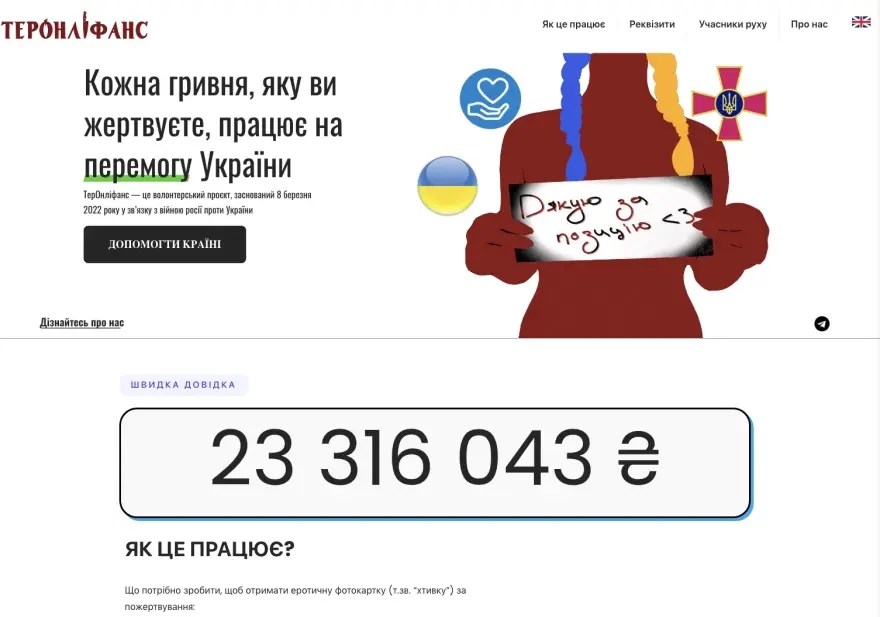 TerOnlyFans: Προσφέρουν γυμνές φωτογραφίες για κάθε δωρεά στον ουκρανικό στρατό