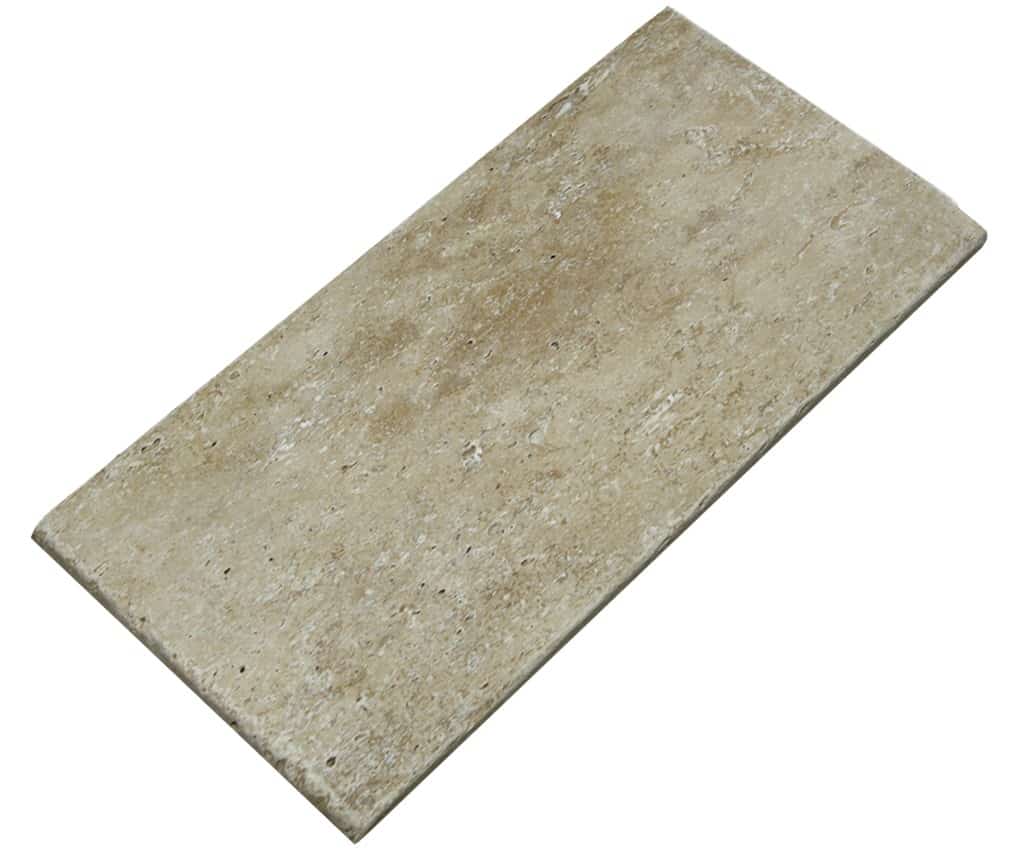 Earthstone Travertine Tile Tumbled and Brushed Finish