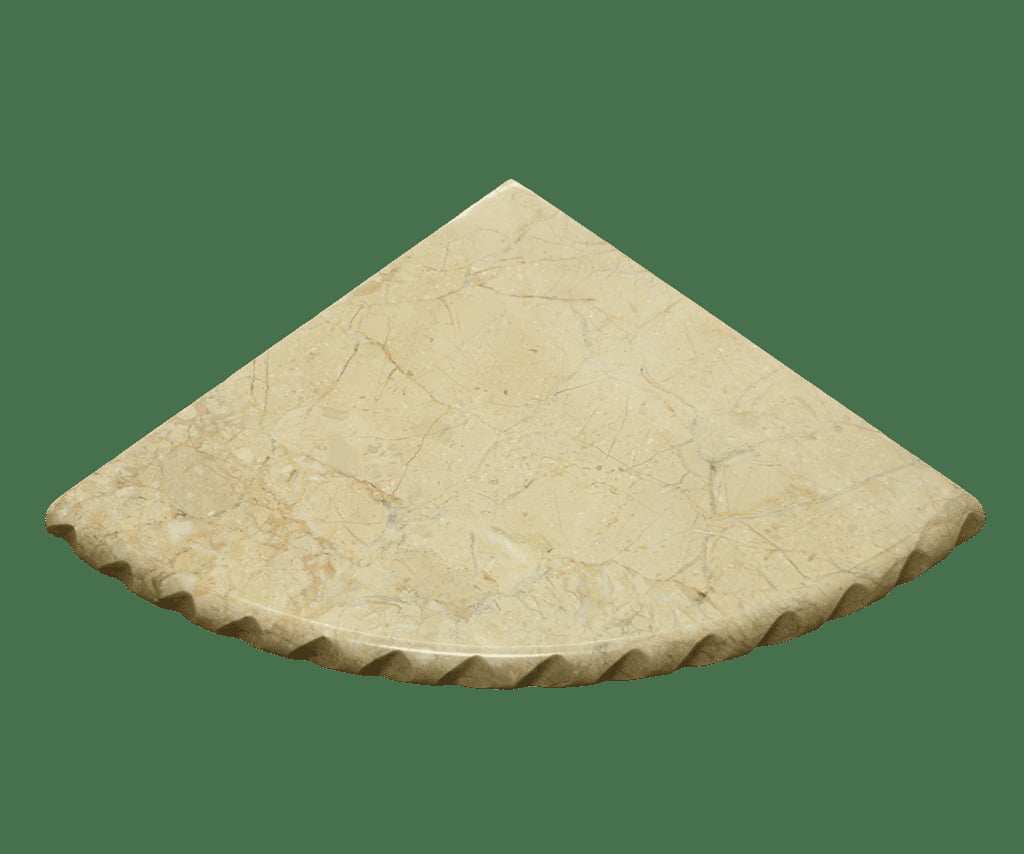 Beige Marble Corner Shelf