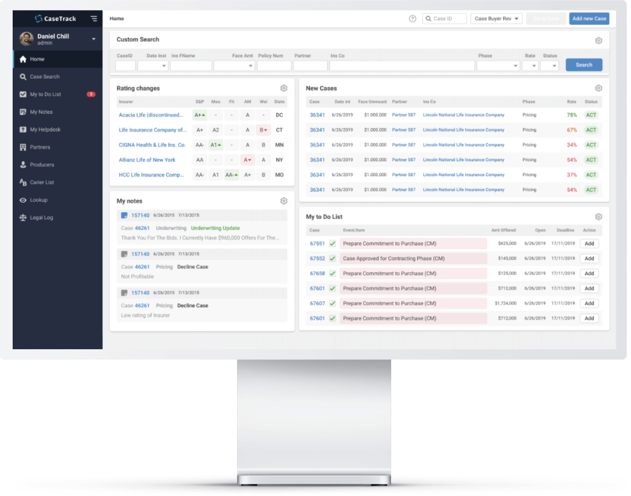Insurance CRM Software Reengineering
