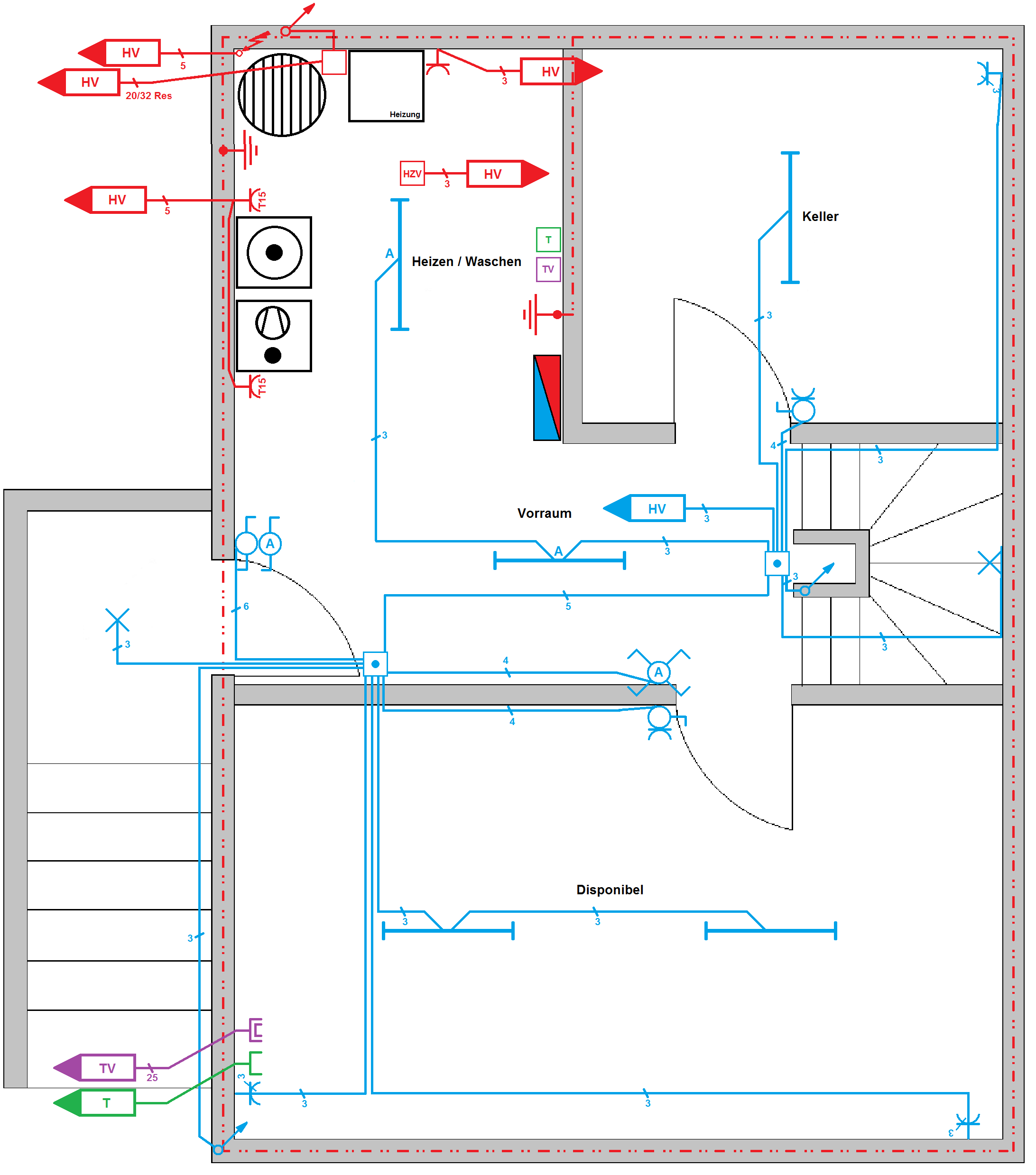 Kurs Teil 5 Installationsplan zeichnen