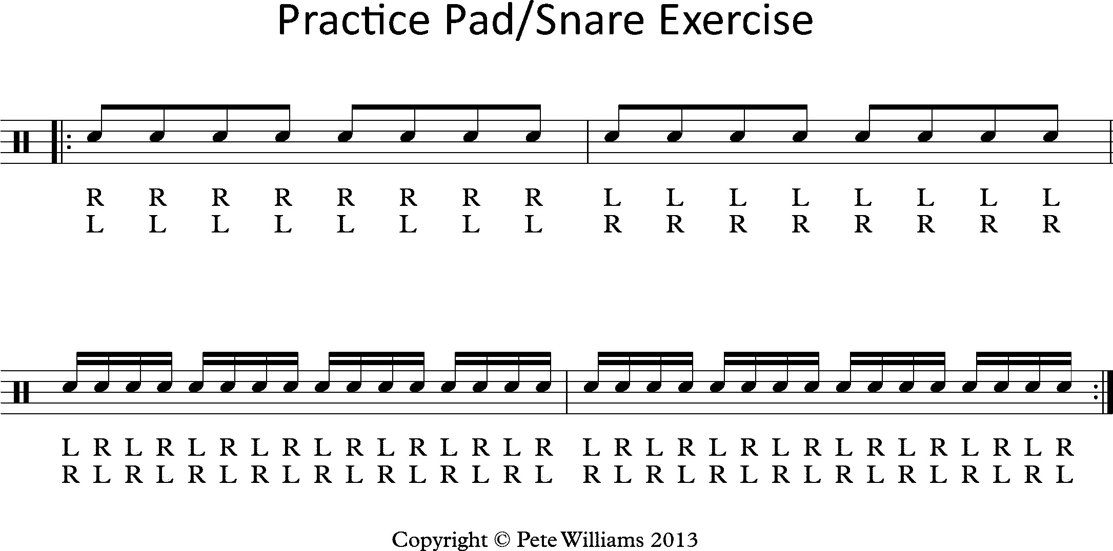 Drum Practice Pad Exercises Beginners at Wanda Cathcart blog