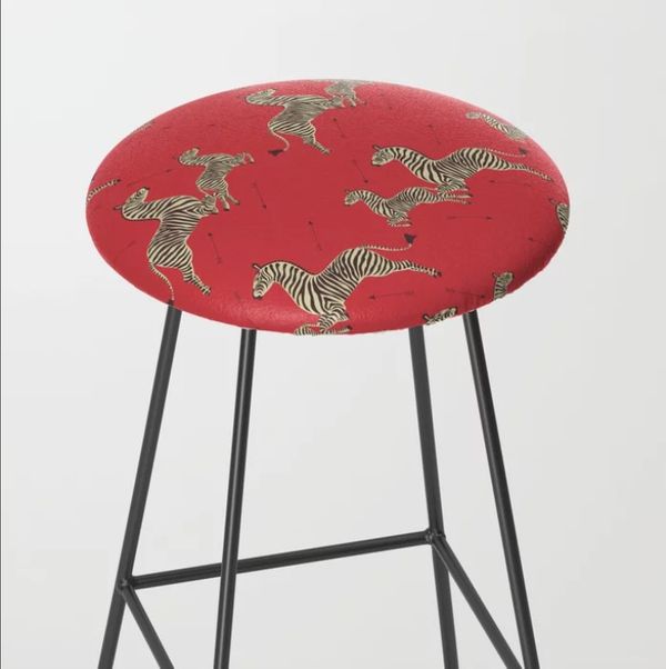 The Royal Tenenbaums Zebra Print Bar Stool Elemental Spot