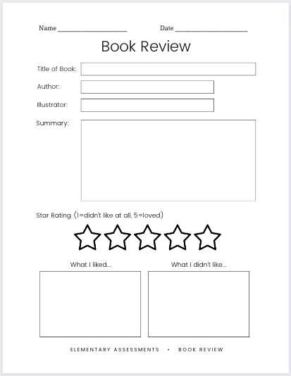 11+ Free Book Report Templates For Students
