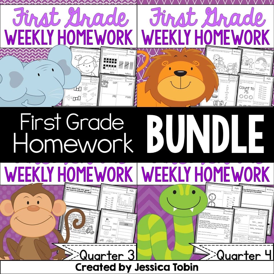 Homework Folders for Primary Students - Elementary Nest