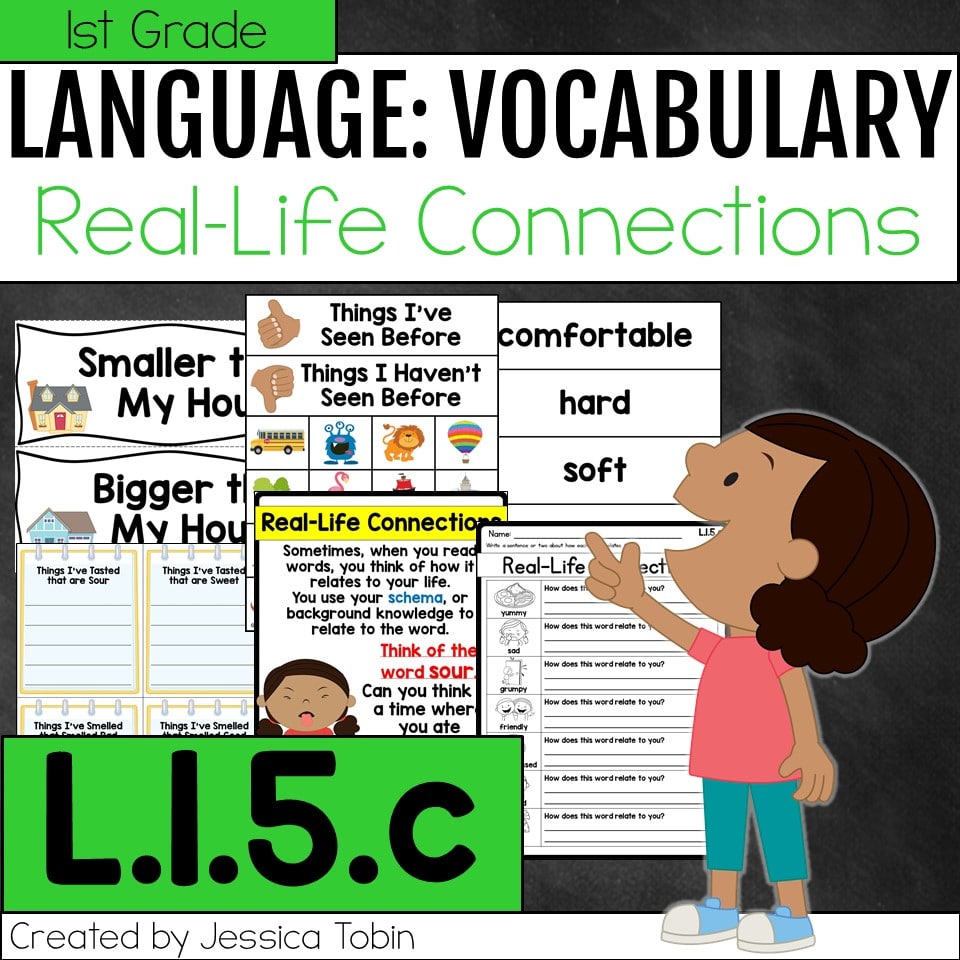 L.1.5.c Real World Connections in Vocabulary Elementary Nest