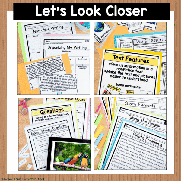 2nd Grade ELA Year-Long Bundle - Elementary Nest