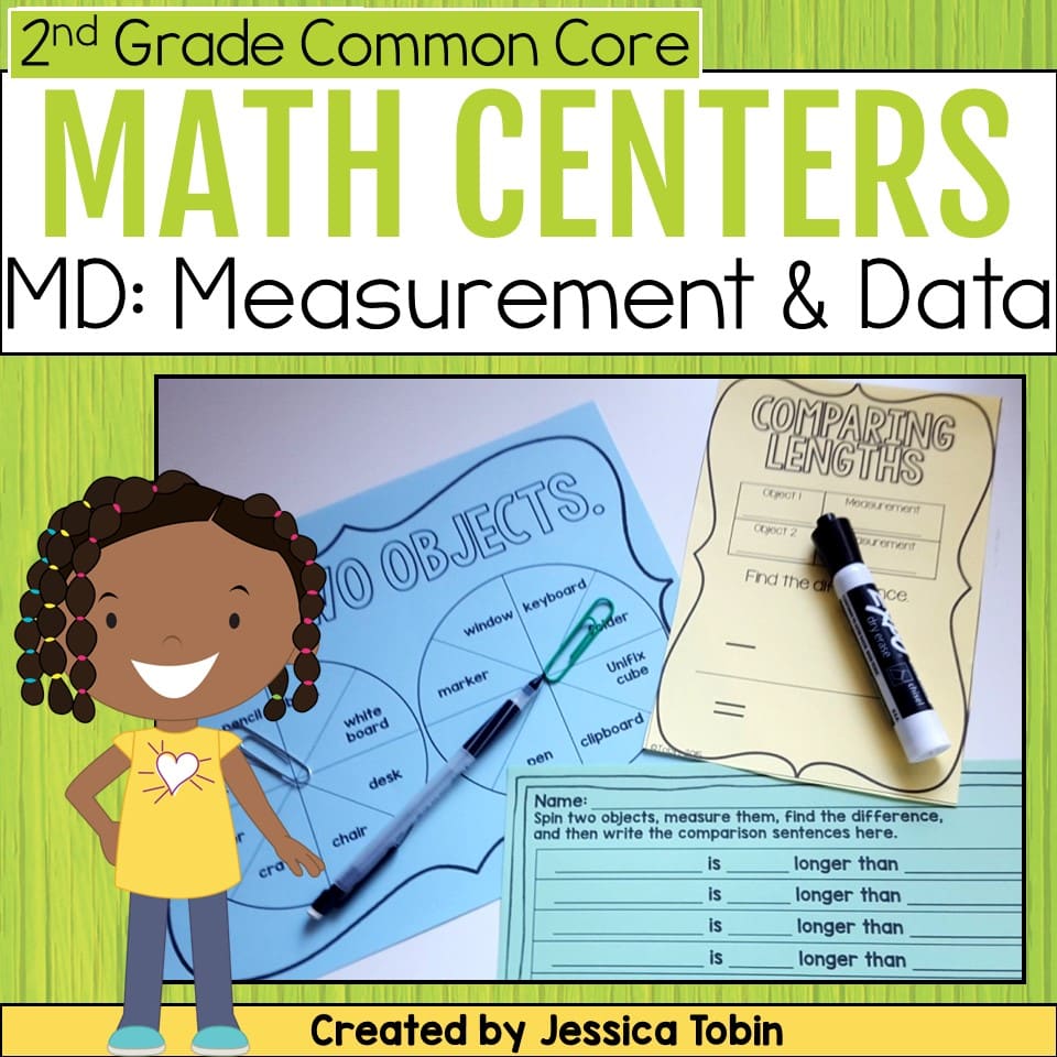 2nd Grade Measurement and Data Math Centers Elementary Nest
