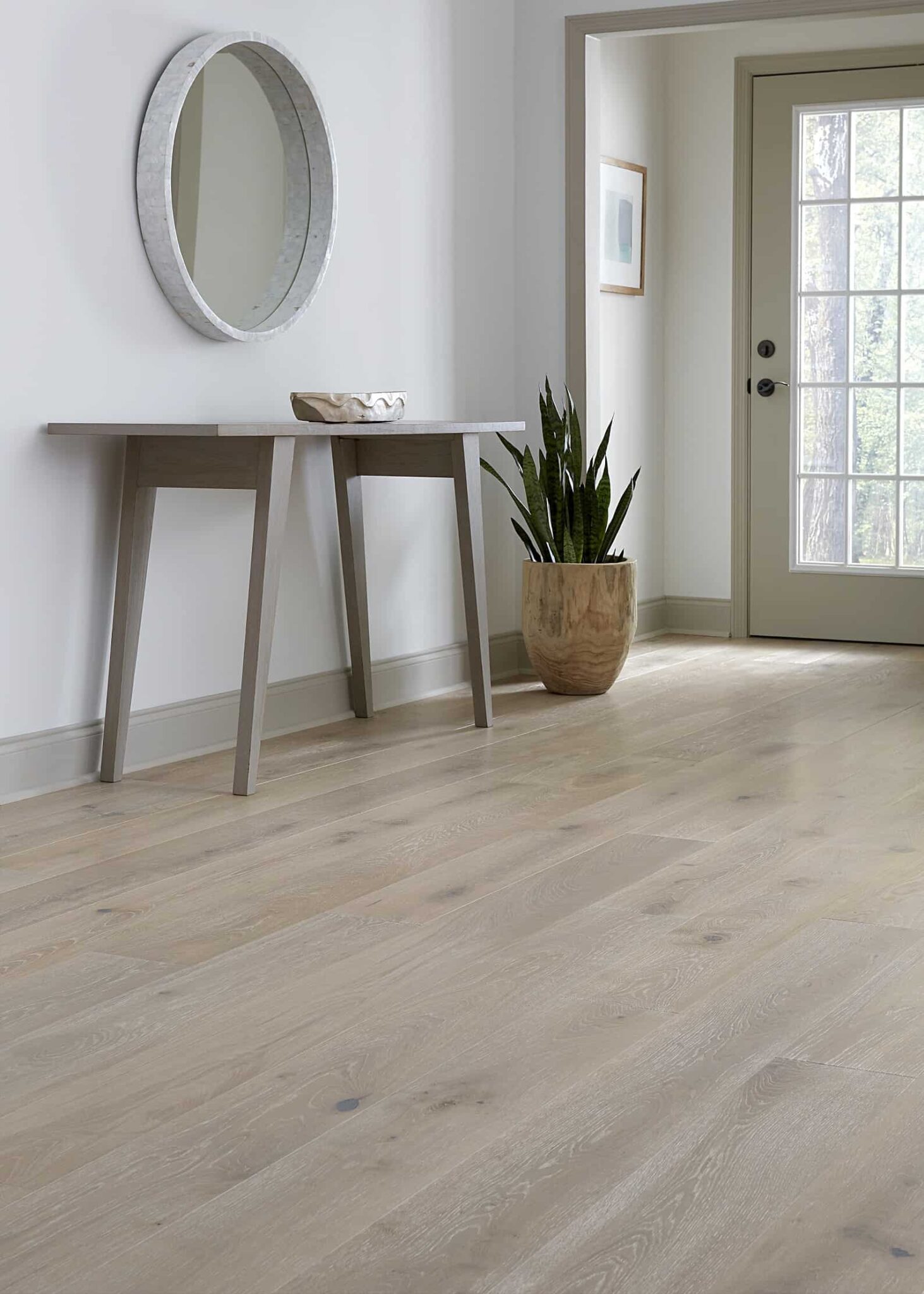 Bleached White Wood Flooring