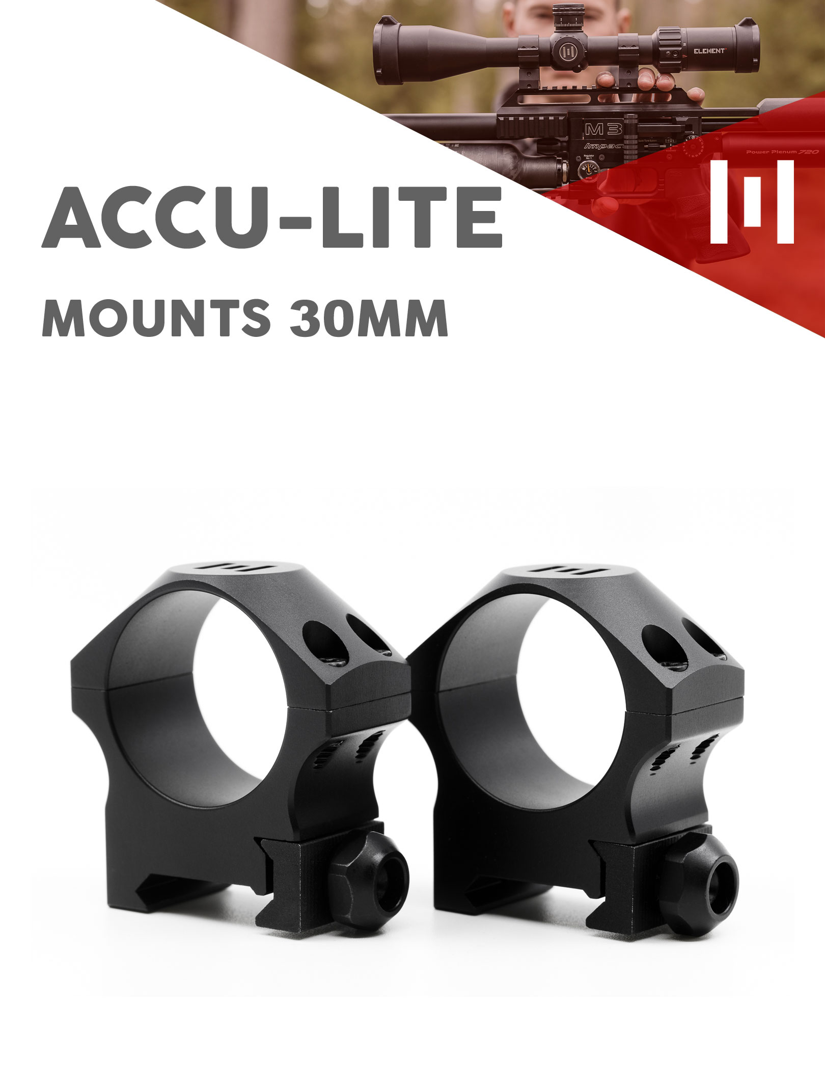 Element AccuLite Mounts 30mm ELEMENT OPTICS