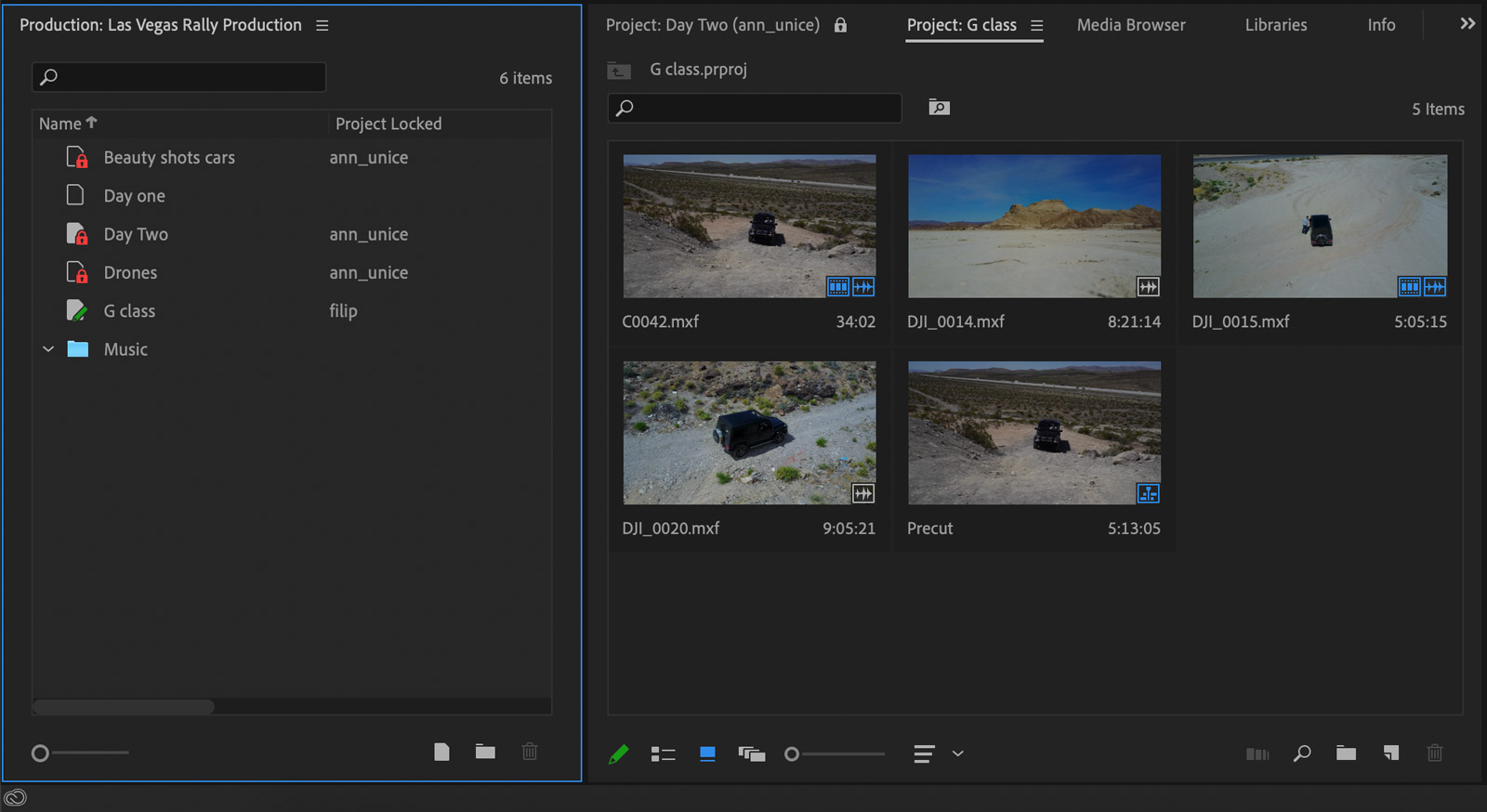 Introducing Premiere Pro Productions ELEMENTS Media Storage