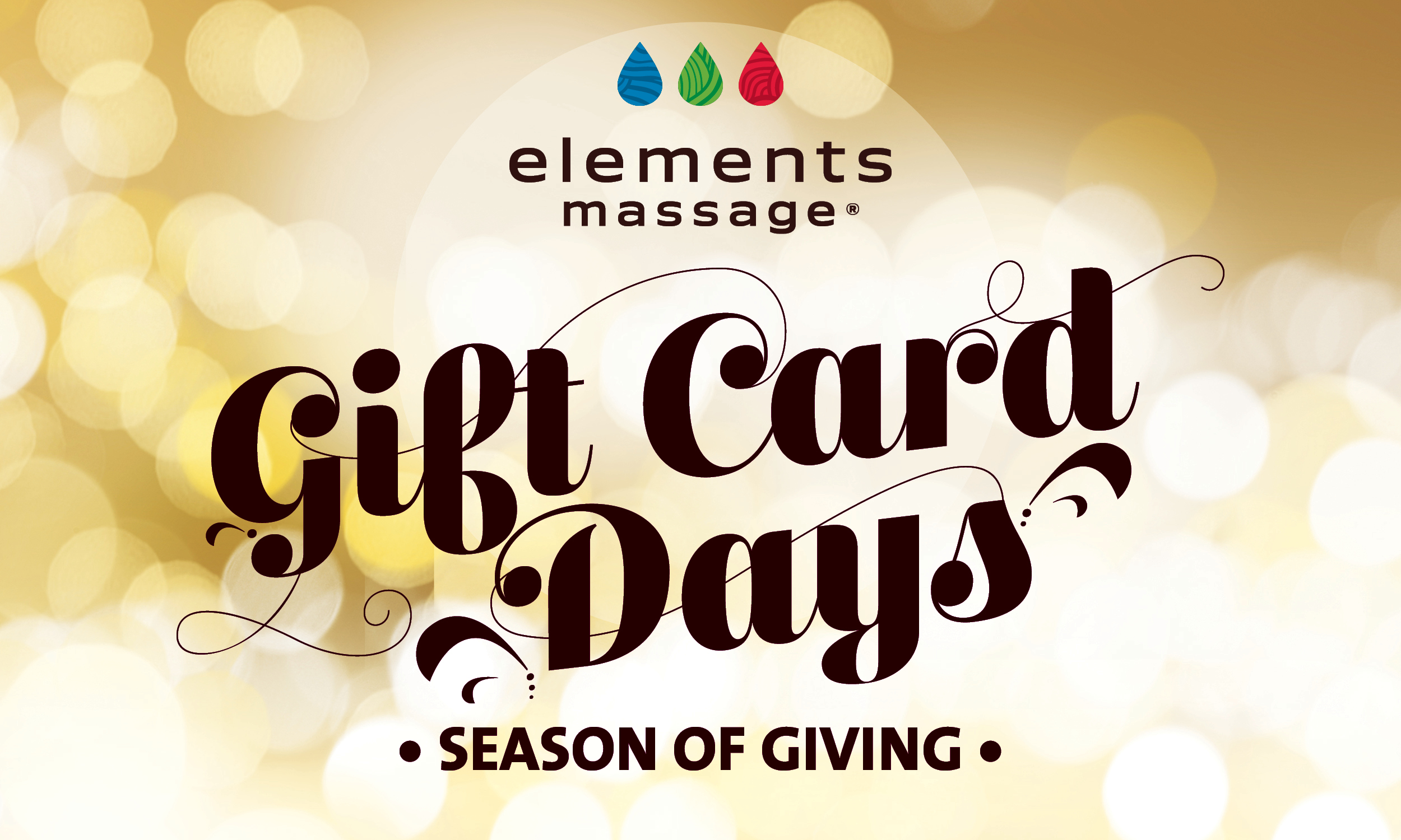 ONE MASSAGE GIFT CARD. OVER 200 LOCATIONS. Elements Massage Mequon