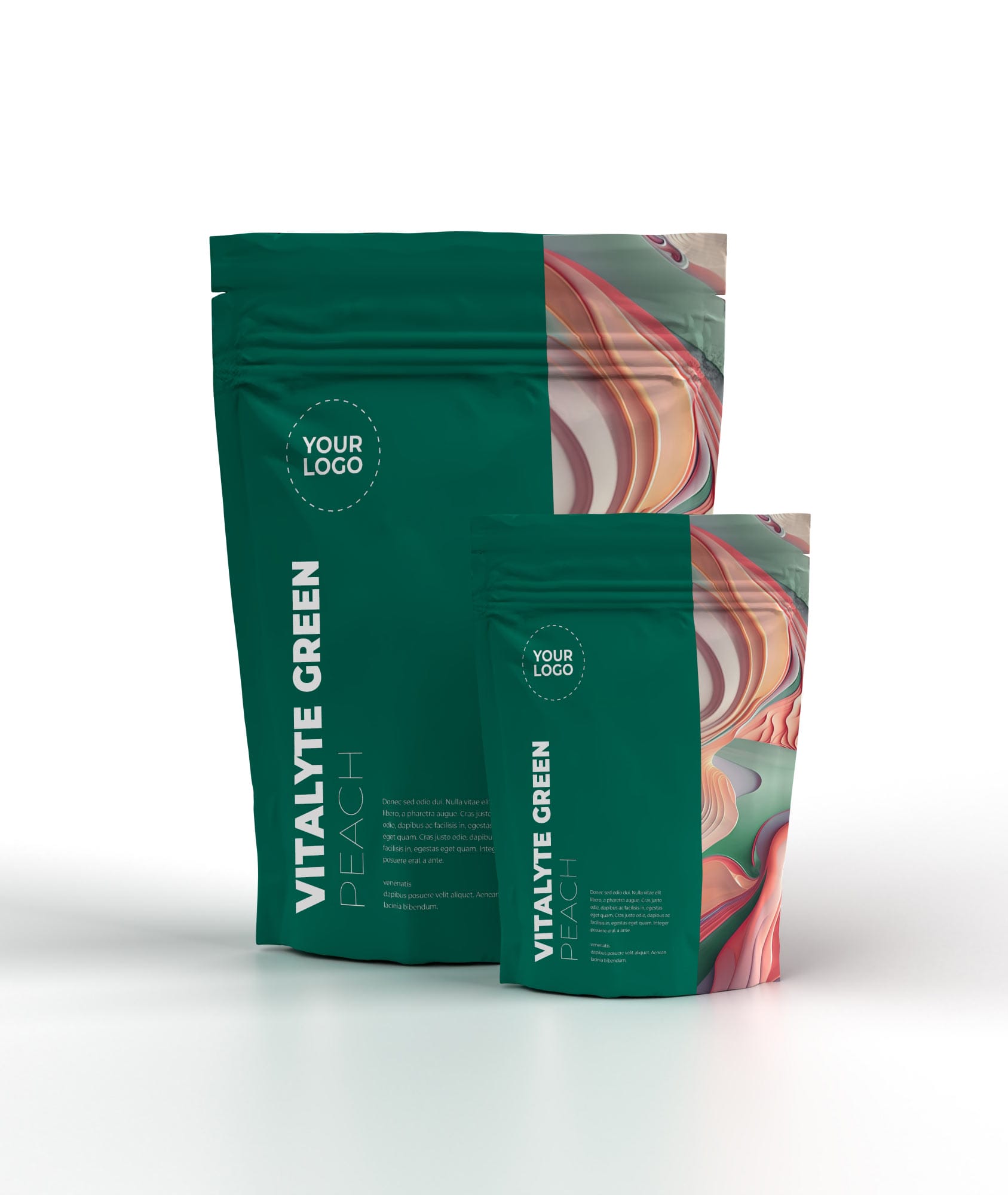 Electrolyte powder with antihangover effect Vitalyte Green Peach