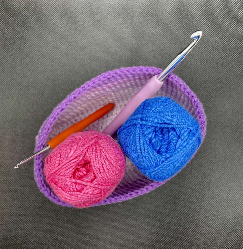 Oval Basket Crochet Free Pattern Elendipity