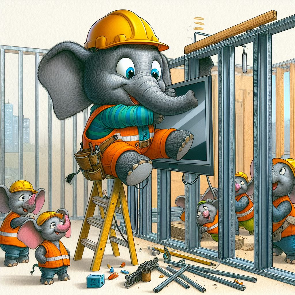 How to hang TV on steel studs? Elephant Anchor