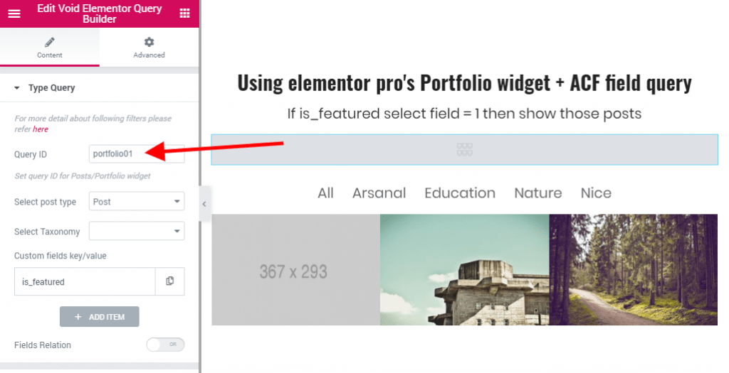 Documentation Elementor Query Builder