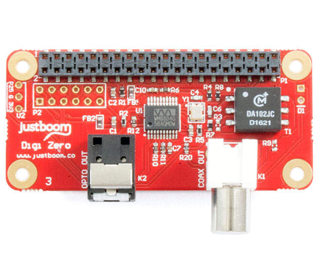 JustBoom Digi Zero pHAT for the Raspberry Pi Zero デジタル出力