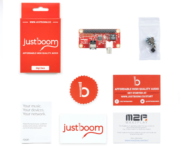 JustBoom Digi Zero pHAT for the Raspberry Pi Zero デジタル出力