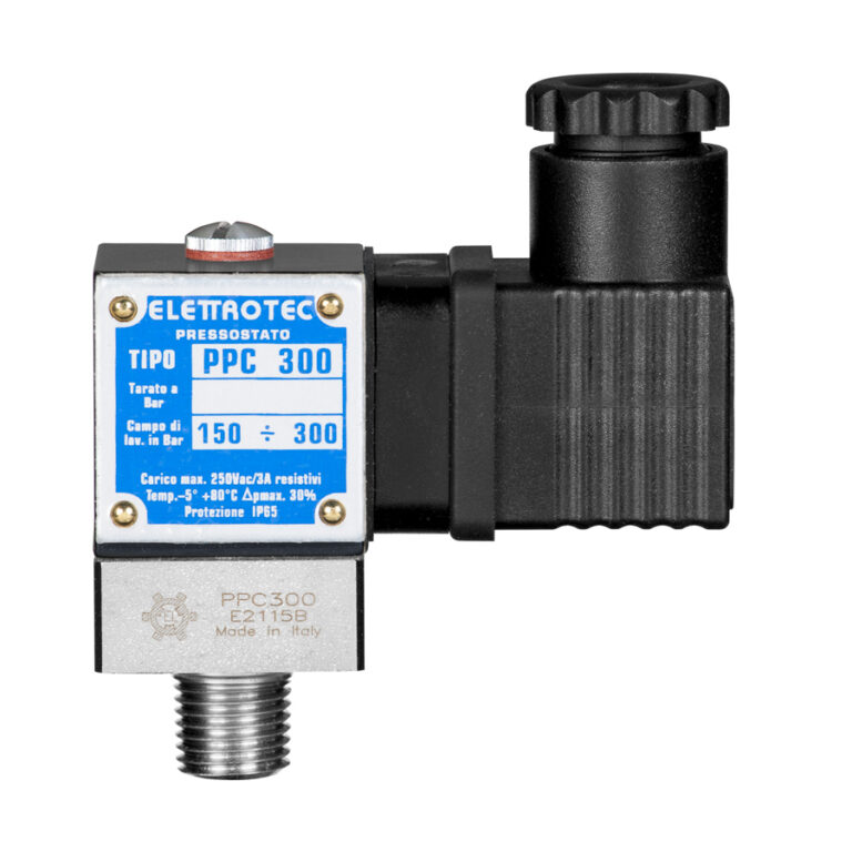 PPC / PPCF Adjustable pressure switches with SPDT contacts Elettrotec
