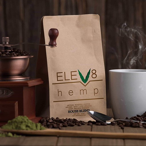 Elev8 Organic Hemp Coffee House Blend Elev8 Hemp Organic Hemp