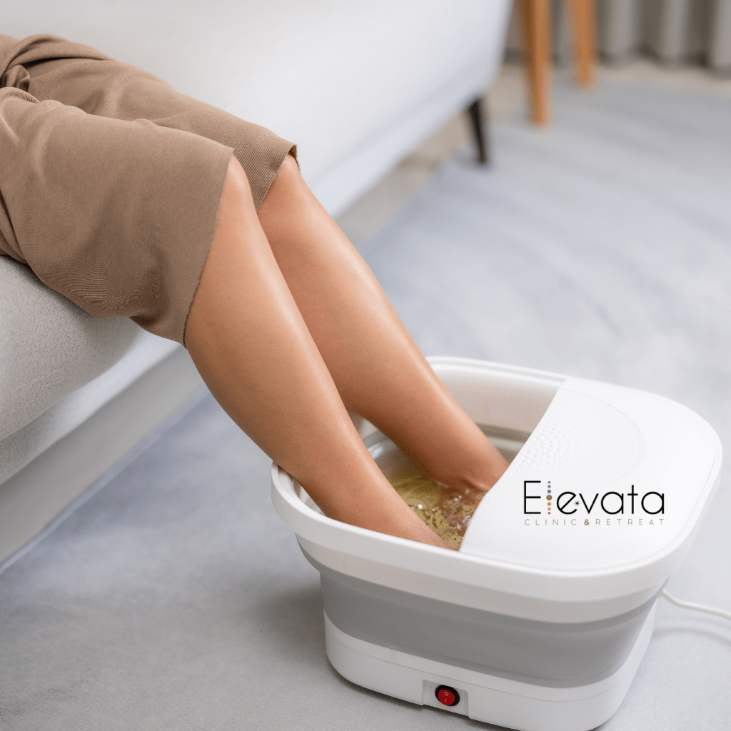Detox Foot Spa With Elevata's EES Bath Salts