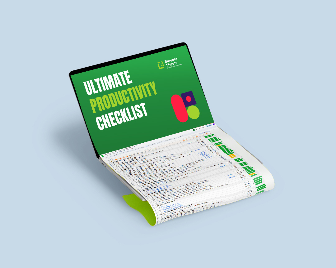 Ultimate Productivity Checklist Elevate Sheets
