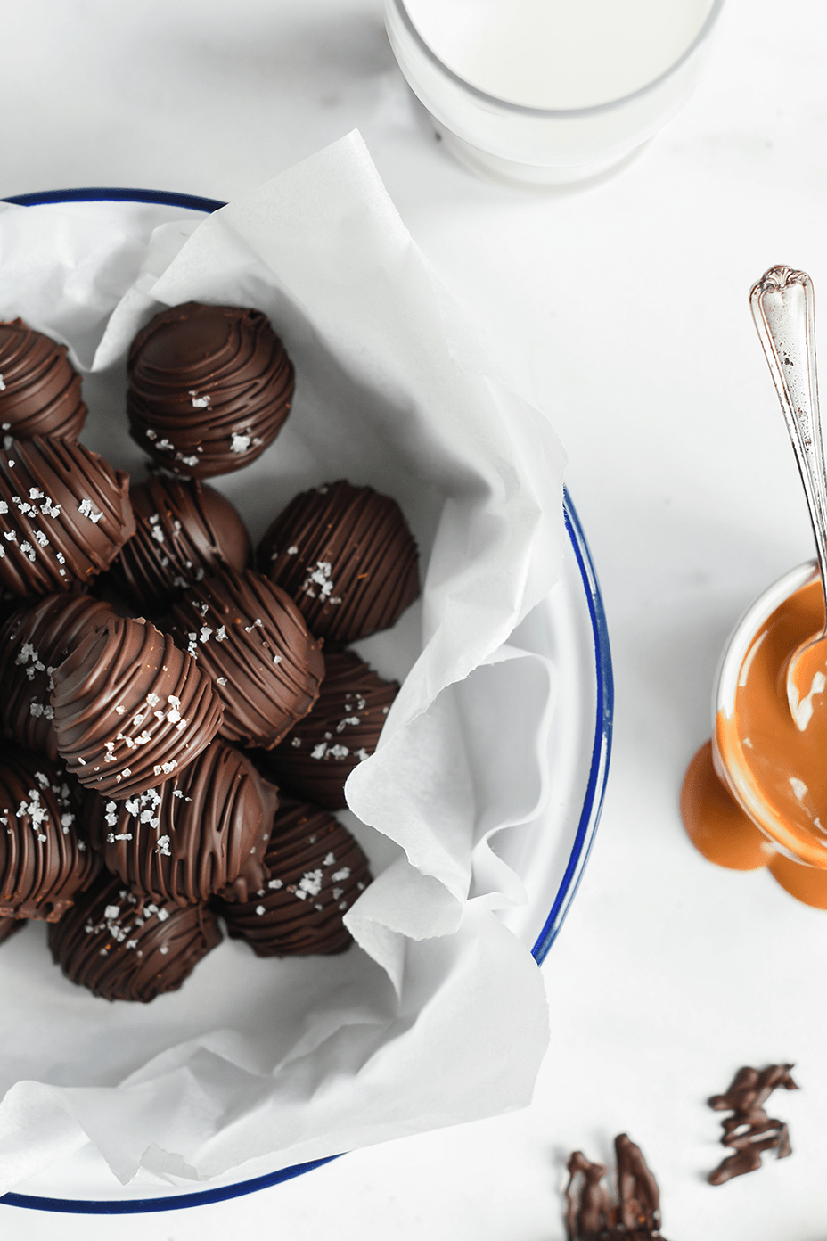 Salted caramel chocolate truffles Emma Bakes Elevate This