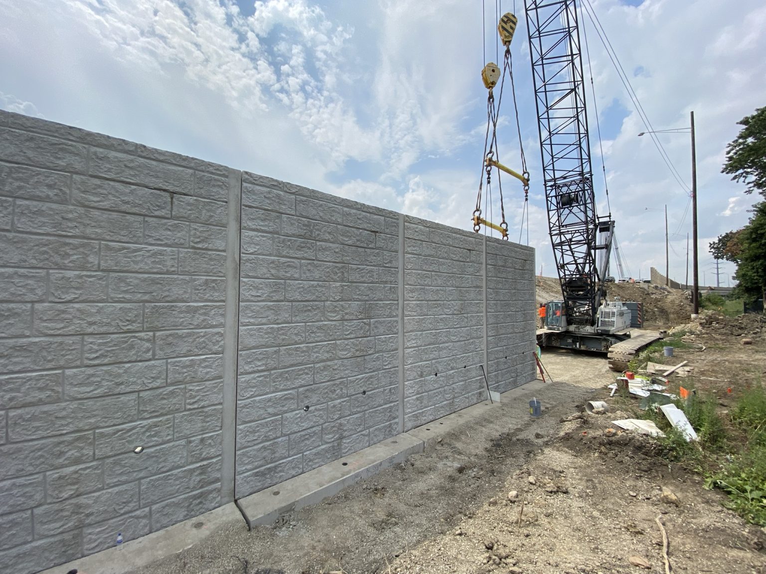 Precast Counterfort Walls Elevate Infrastructure
