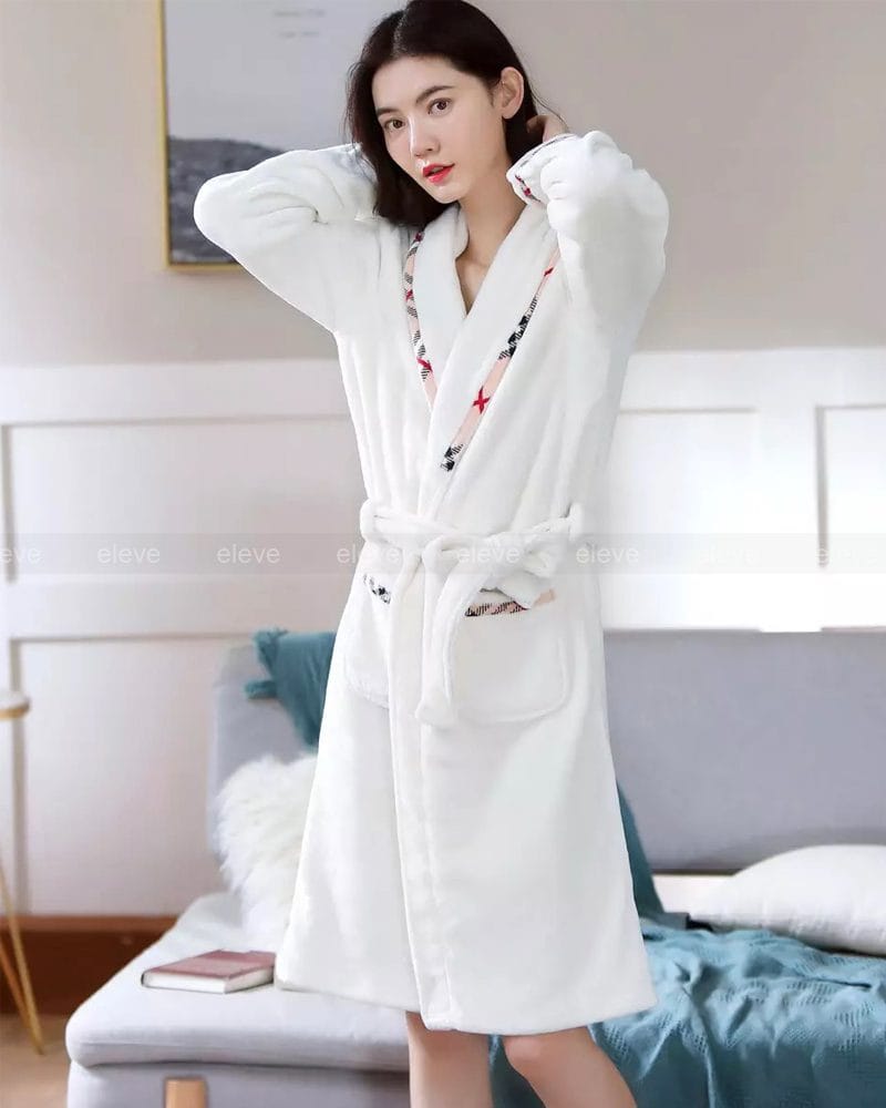 Winter Warm Flannel Bathrobe For Women. Lingerie in Nepal.