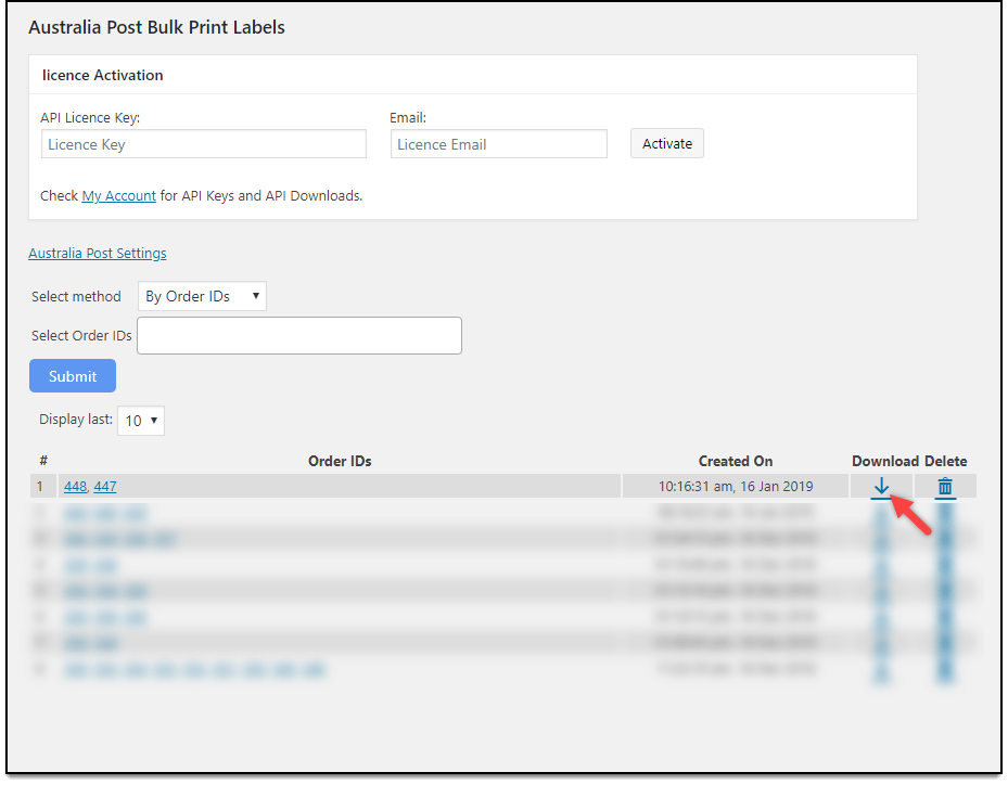 How to print multiple Australia Post labels on a Sticker Sheet using