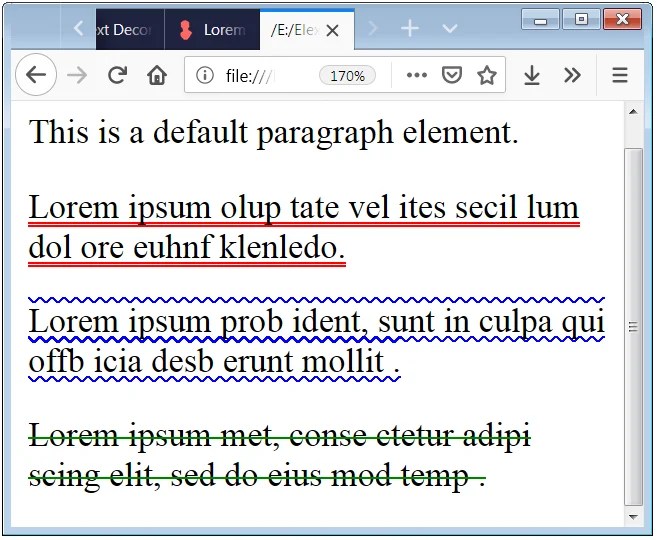 CSS Text Decoration Style Property to Modify Underline Type Like Wavy