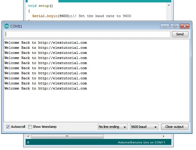 Arduino Serial Print Println Function Send Integer Variable Text