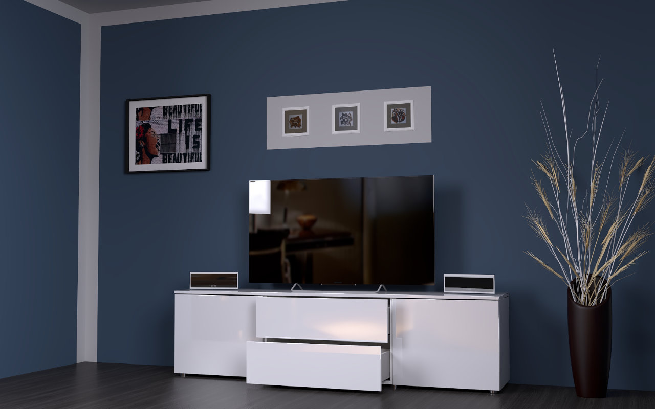 Modern Freestanding TV Unit ELFIS Furniture