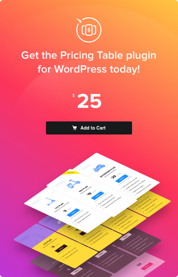 WordPress Pricing Table Plugin