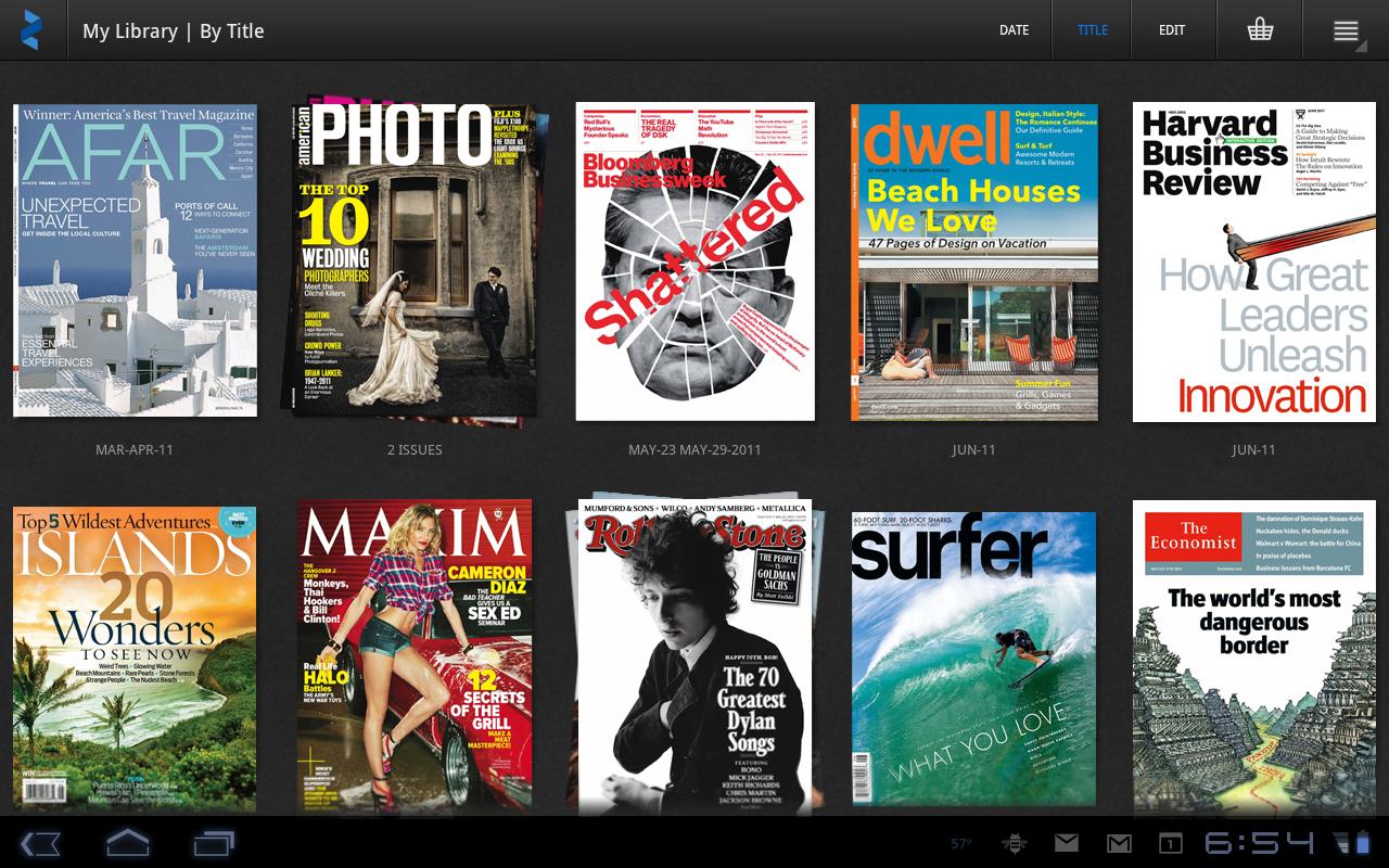 Zinio llega al Android Market con miles de revistas digitales ElGeek