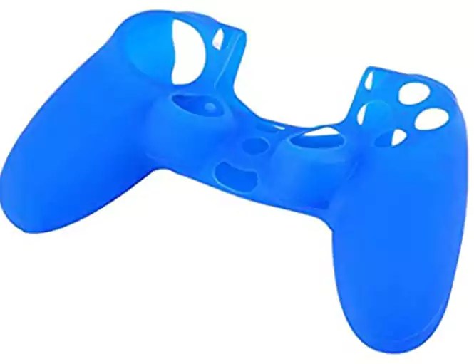 PlayStation 4 controller case, silicone, blue Elghazawy Shop