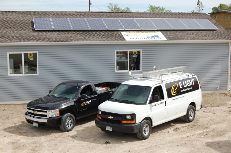 PIKES PEAK HABITAT FOR HUMANITY RESIDENTIAL SOLAR PROJECT 2.3KW COLORADO SPRINGS, CO E Light
