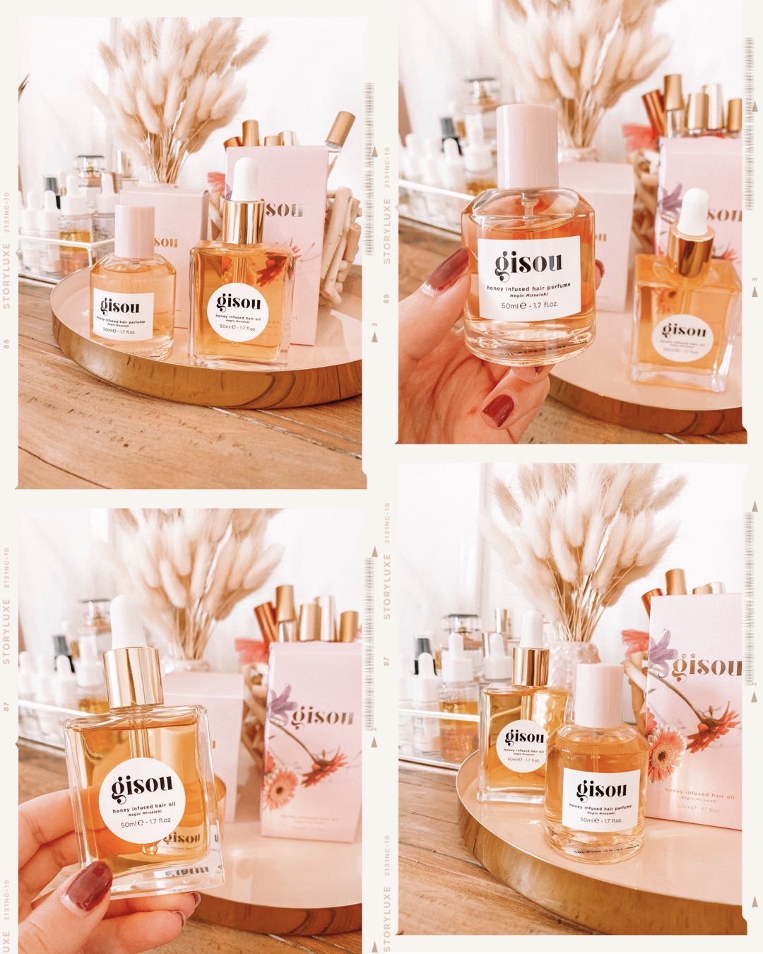 Gisou Honey Infused Hair Oil & Hair Perfume Review Eline Blaise