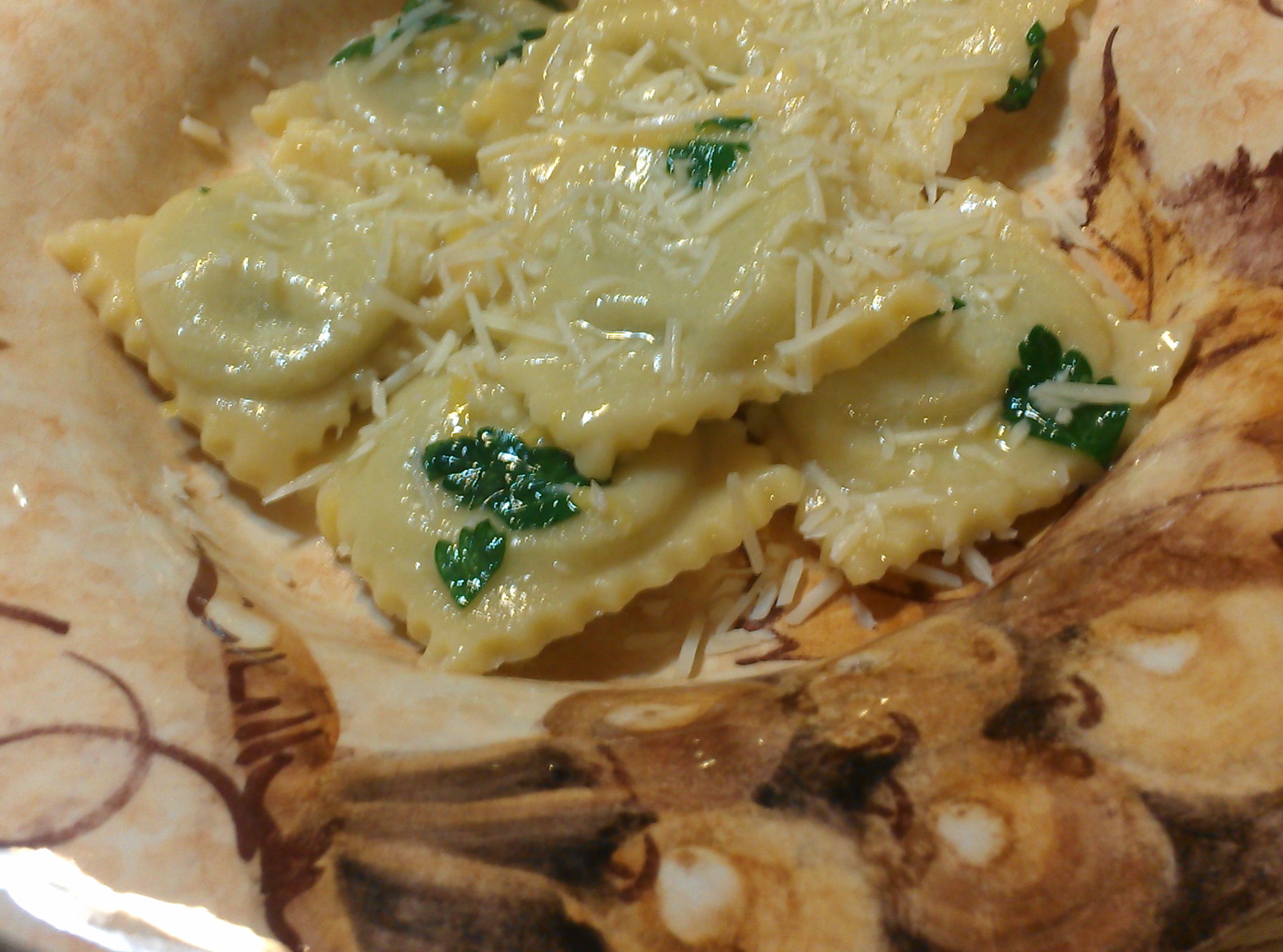 Sweet Pea Ravioli with LemonButterWine Sauce « Eliot's Eats