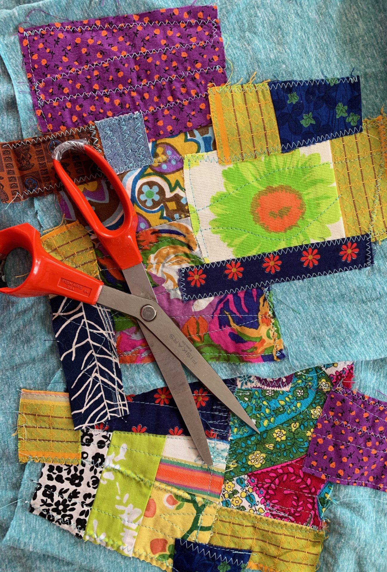 fabric collage Elisabethan