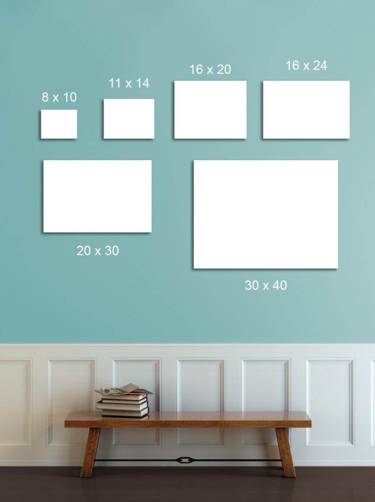 canvas wall sizes blue bell pa photographer