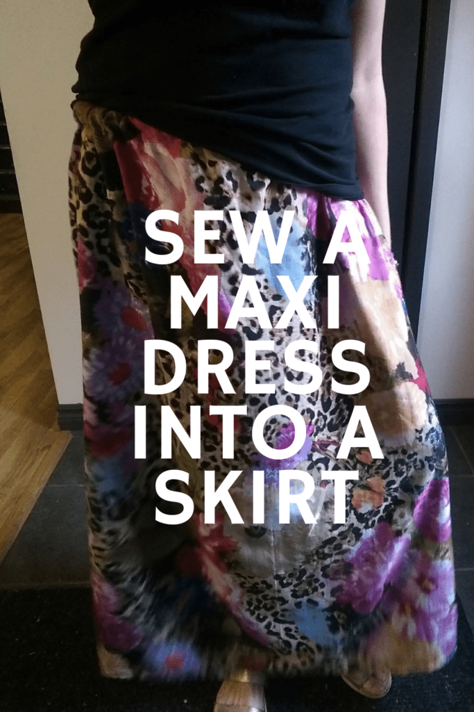 Sew a maxi dress into a skirt Elise's Sewing Studio