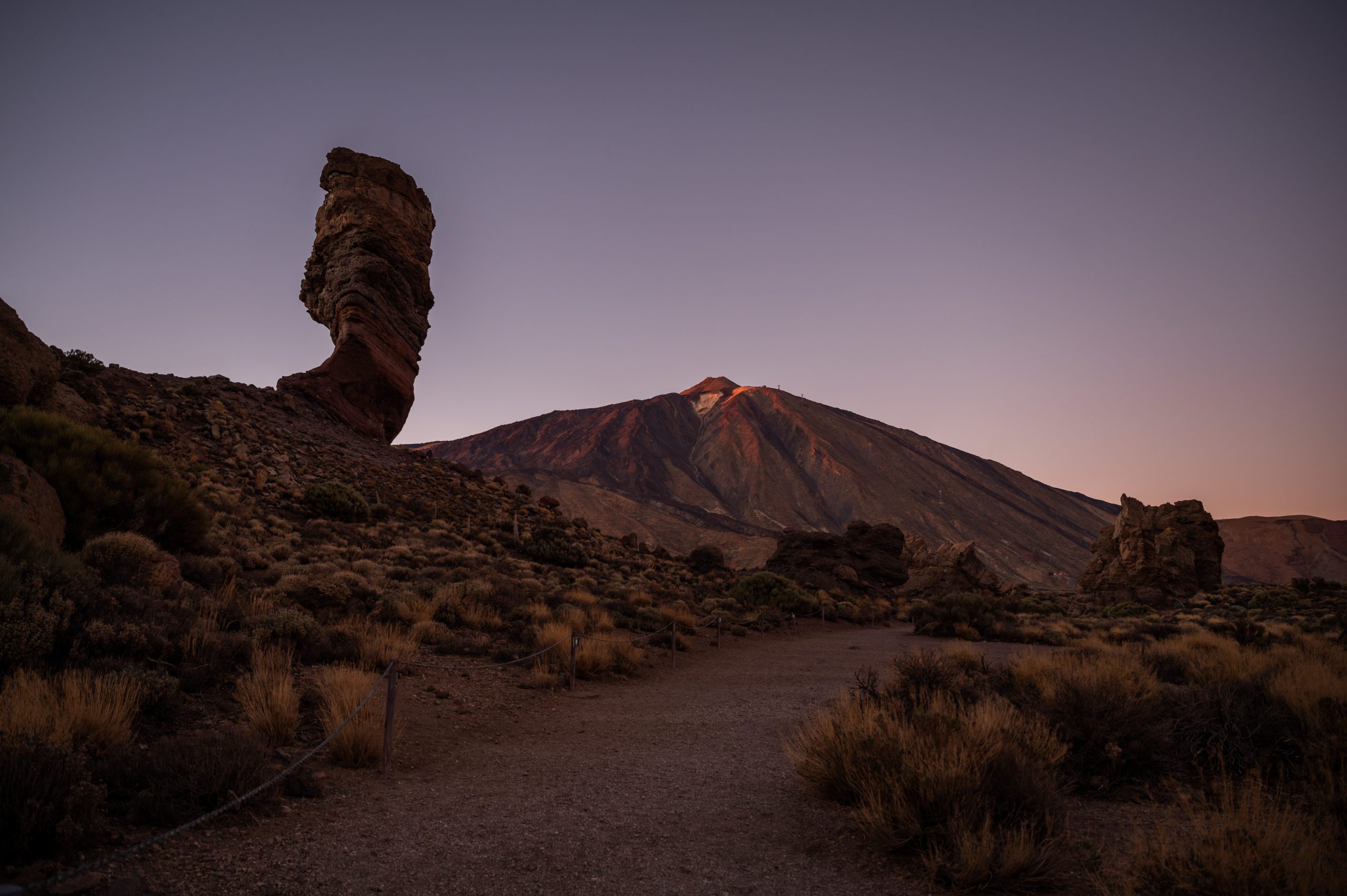 teide national park tenerife sunset roque cinchado