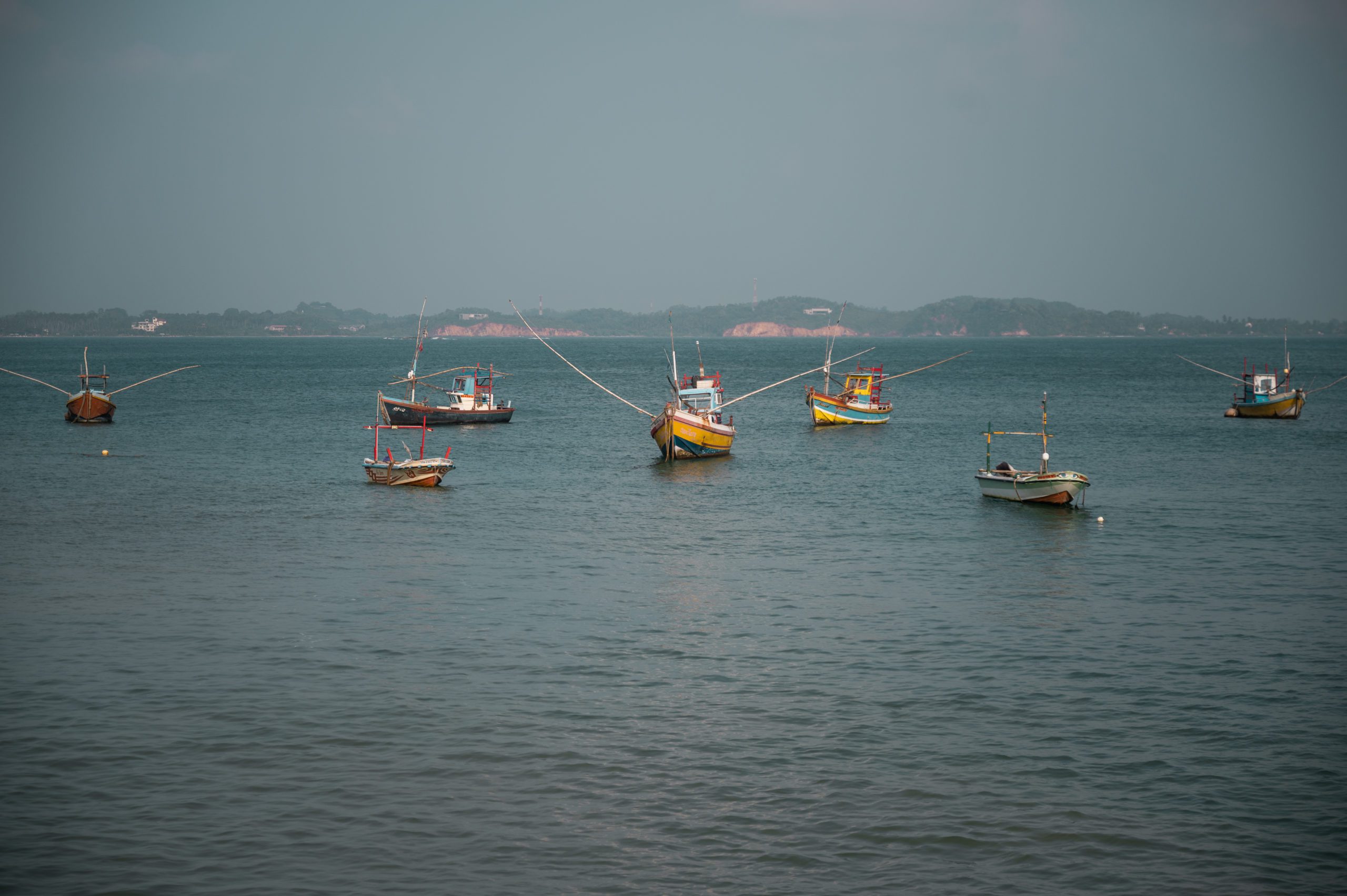 Srí Lanka Weligama boats