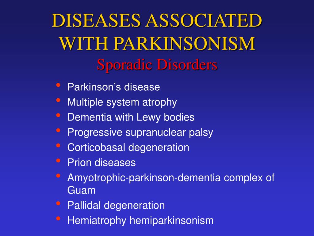 Parkinson and dementia disease Parkinson’s Disease and Dementia